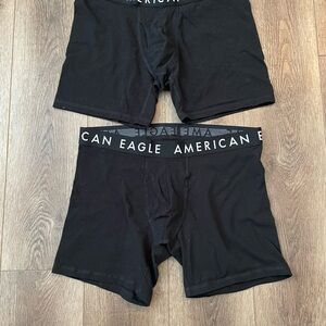 American Eagle Outfitters Men's Classic Black Boxer Briefs